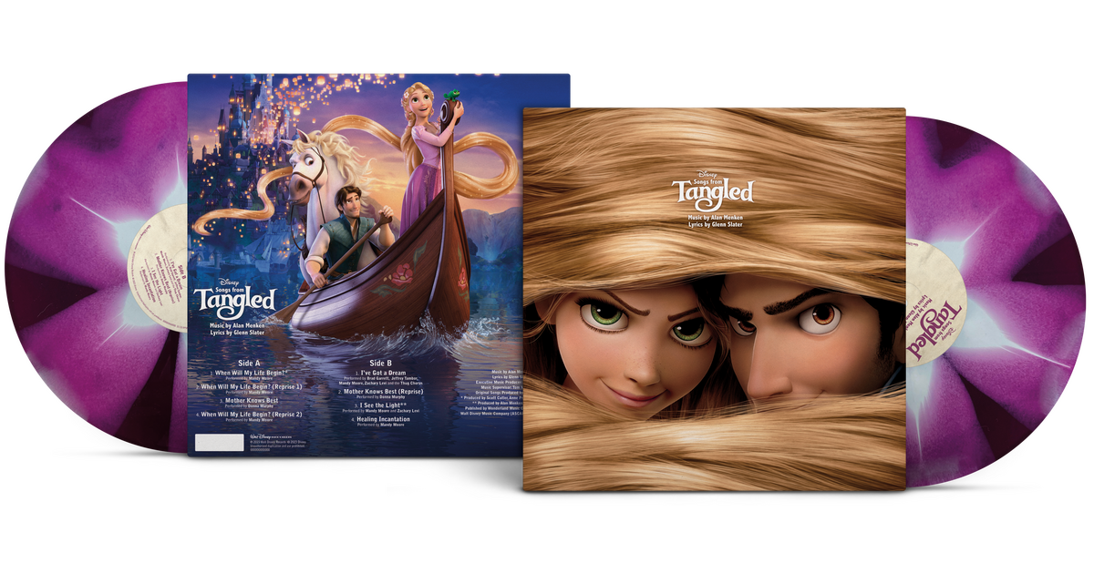 Songs From Tangled LP Stargazer Lily And Ivory Coloured Vinyl
