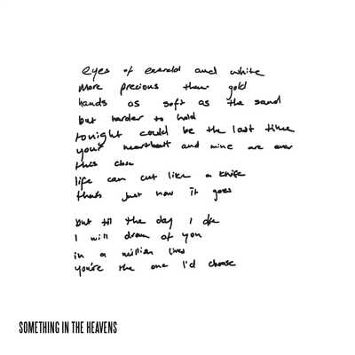 LEWIS CAPALDI - SOMETHING IN THE HEAVENS (LYRICS CD)