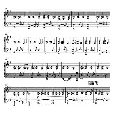 LEWIS CAPALDI - SURVIVE (PIANO CD)