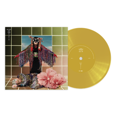 EMPIRE OF THE SUN - MUSIC ON THE RADIO EXCLUSIVE TRANSPARENT GOLD METALLIC 7&quot; SINGLE VINYL