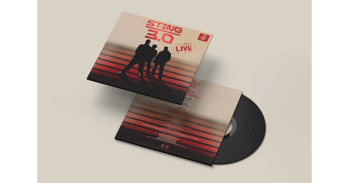 STING 3.0 直筆サイン入り　『3.0 LIVE』 LP レコード Sting: 3.0 LIVE LP